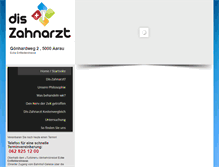 Tablet Screenshot of dis-zahnarzt.ch